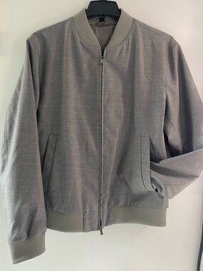 Hugo Boss Gray Bomber Jacket